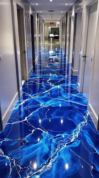 Reflective Platinum Swirl Metallic Epoxy